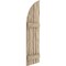 Ekena Millwork Riverwood 2 Board Joined Board-n-Batten w/Quarter Round Arch Top Faux Wood Shutters, 11W x 76H, PR SHUBJQ11X76RWPR - alternate 8